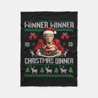 Gewinner Weihnachtsessen Weihnachtsessen Santa Tru Fleecedecke