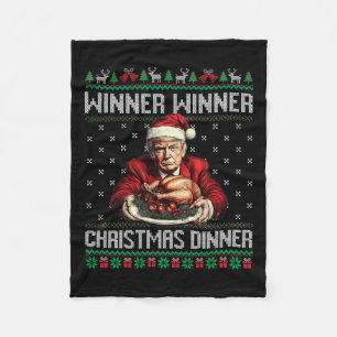 Gewinner Weihnachtsessen Weihnachtsessen Santa Tru Fleecedecke