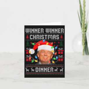 Gewinner Weihnachtsessen Weihnachtsessen Santa Tru Karte