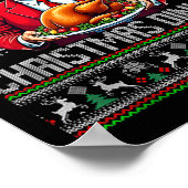 Gewinner Weihnachtsessen Weihnachtsessen Santa Tru Poster (Ecke)