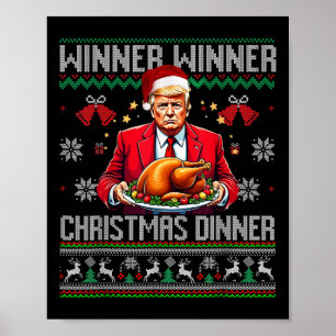 Gewinner Weihnachtsessen Weihnachtsessen Santa Tru Poster