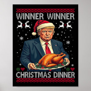 Gewinner Weihnachtsessen Weihnachtsessen Santa Tru Poster