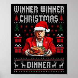 Gewinner Weihnachtsessen Weihnachtsessen Santa Tru Poster