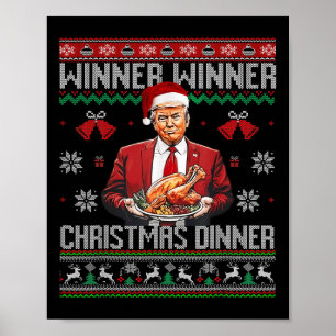 Gewinner Weihnachtsessen Weihnachtsessen Santa Tru Poster