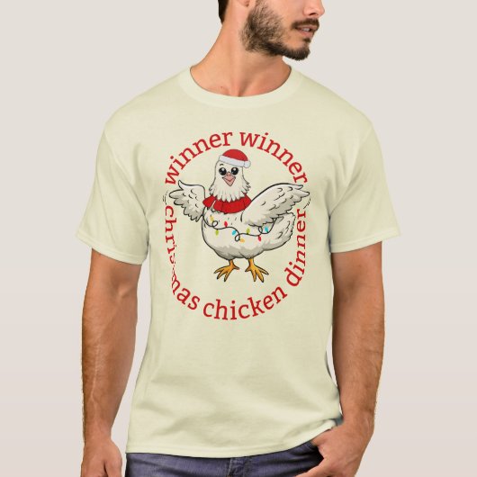 Gewinner Weihnachtsgebäck Abendessen lustig T-Shirt (Vorderseite)