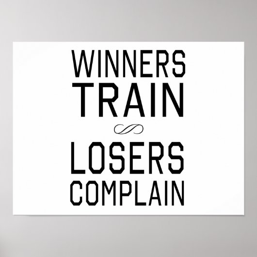 Gewinnerausbildung, Verlierer Beschwerde Poster (Vorne)
