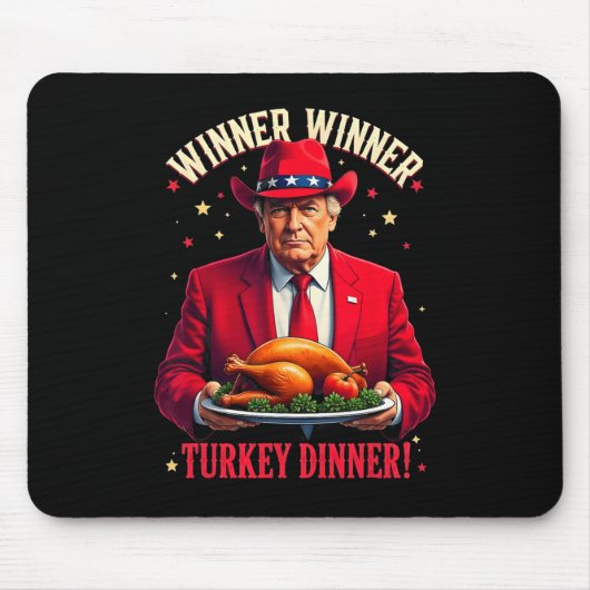 Gewinnerin Funny Sieger Türkei Dinner Trump Pjs Da Mousepad (Vorne)