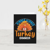 Gewinnerin Türkei Abendessen Funny Erntedank Tru Karte (Gelbe Blume)