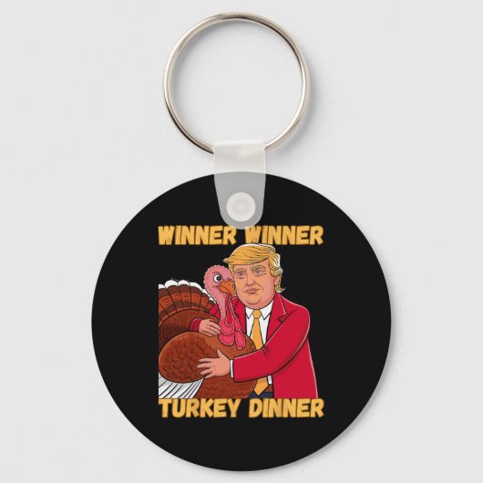 Gewinnerin Türkei Abendessen Funny Erntedank Tru Schlüsselanhänger (Vorderseite)