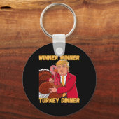 Gewinnerin Türkei Abendessen Funny Erntedank Tru Schlüsselanhänger (Vorderseite)