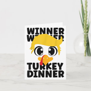 Gewinnerin Türkei Dinner Trump Erntedank Karte