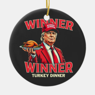 Gewinnerin Türkei Dinner Trump Erntedank Keramik Ornament