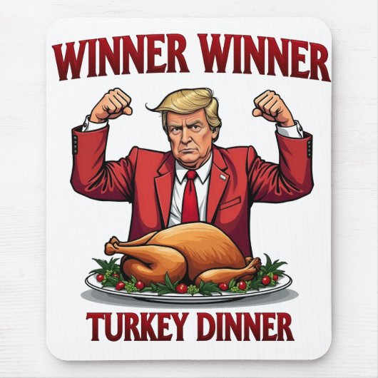 Gewinnerin Türkei Dinner Trump Erntedank Mousepad (Vorne)