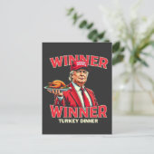 Gewinnerin Türkei Dinner Trump Erntedank Postkarte (Stehend Vorderseite)