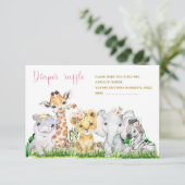 Gewinnkarten für Safari-Windeln (Stehend Vorderseite)