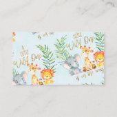 Gewinnlose Safari-Eintrittskarte einfügen Begleitkarte (Rückseite)