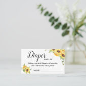 Gewinnlose Tombola Baby Dusche Gewinnkarte Platzkarte (Stehend Vorderseite)