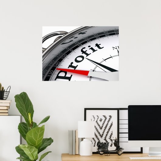 Gewinnmotivation Poster (Heimbüro)