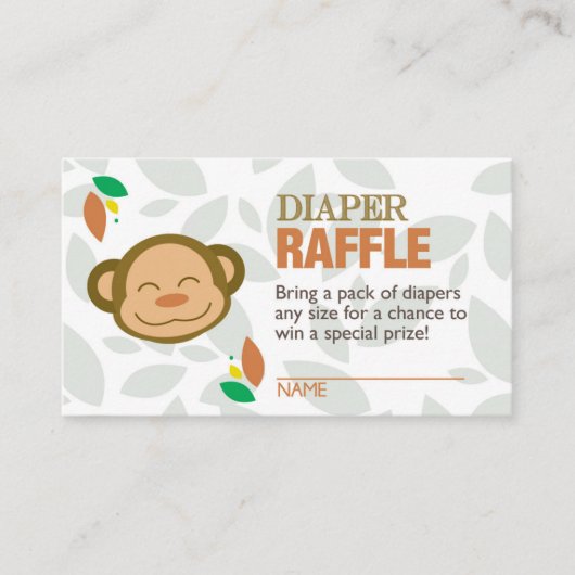 Gewinnschein für Brown Monkey Begleitkarte (Vorderseite)