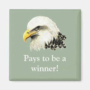 Gewinnscheine: USA Military Bald Eagle zitieren Magnet