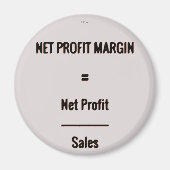 "Gewinnspanne" Magnet (Vorne)