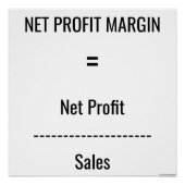 "Gewinnspanne" Poster (Vorderseite)