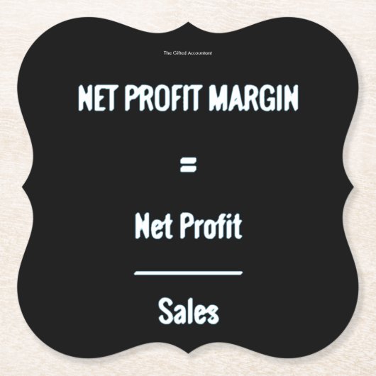 "Gewinnspanne" Untersetzer (Vorderseite)