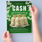 Gewinnspiel Flyer (Hand)