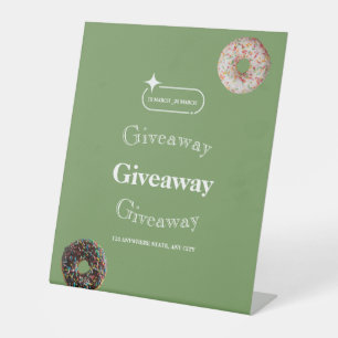 Gewinnspiel Flyer, Social Media Gewinnspiel Poster Sockelschild