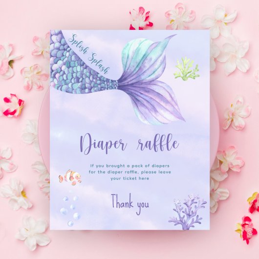 Gewinnspiel "Mermaid Under the Sea Diaper" Poster