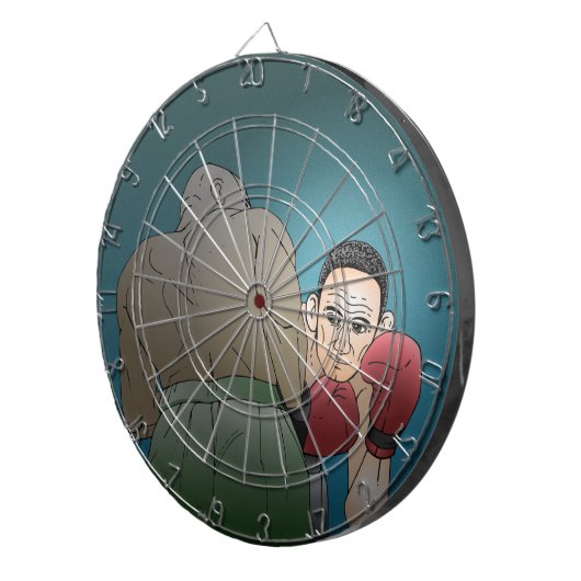 Gewinnspiel oder Losing-Boxing-Match Dartscheibe (Vorderseite rechts)