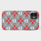 Gewirbelmuster mit Schädeln Case-Mate iPhone Hülle (Rückseite (Horizontal))