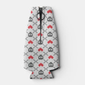 Gewirbelmuster mit Schädeln Flaschenkühler (Rückseite)