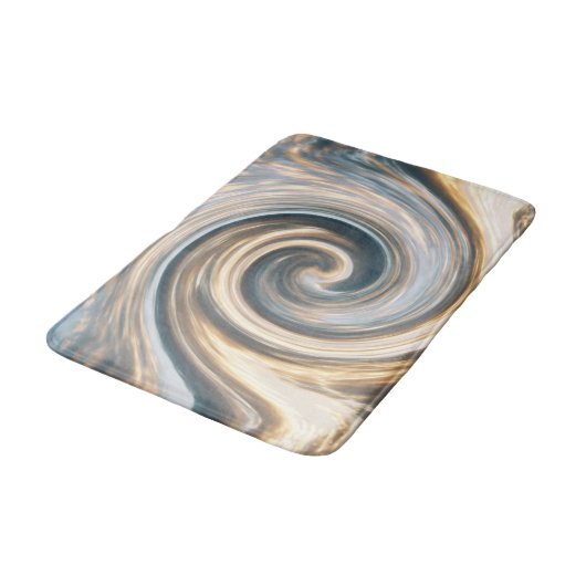 Gewirbelte Wolken...... Badematte (Schrägansicht)