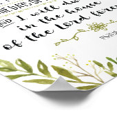 Gewiss, Güte und Gnade werden mir folgen Poster (Ecke)