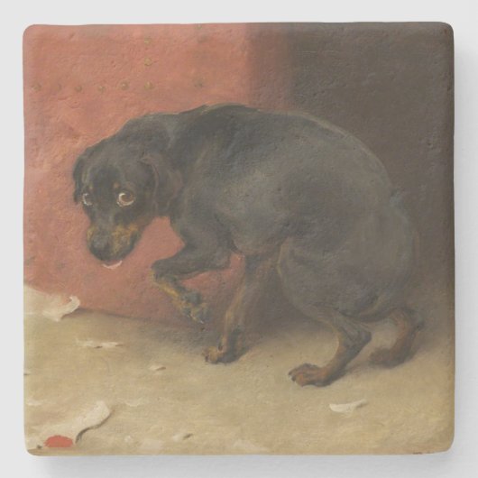 Gewissen macht uns alle zum Feigling Steinuntersetzer (Vorderseite)