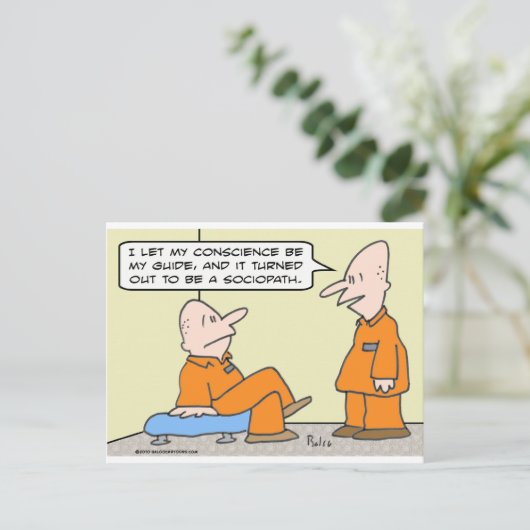 Gewissensleiter Postkarte (Stehend Vorderseite)