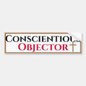 Gewissenswerter Beschwerdeführer Autoaufkleber (Vorne)