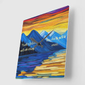 Gewissheit des Glaubens Quadratische Wanduhr (Winkel)