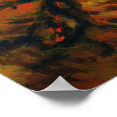 Gewitter angehen - dunkles und geheimnisvolles Pla Poster (Ecke)