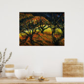 Gewitter angehen - dunkles und geheimnisvolles Pla Poster (Küche)