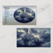 Gewitter-Blitz Visitenkarte (Vorne/Hinten)