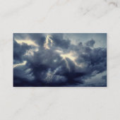 Gewitter-Blitz Visitenkarte (Rückseite)