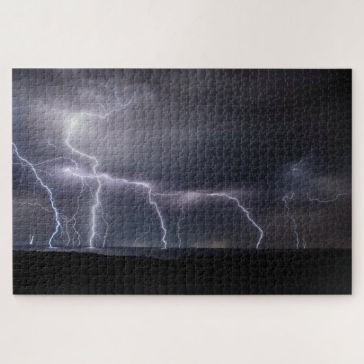 Gewitter-Blitzschlag Nacht, 1014 Stück Puzzle (Horizontal)