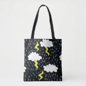 Gewitter Blitzschläge Tasche (Vorderseite)