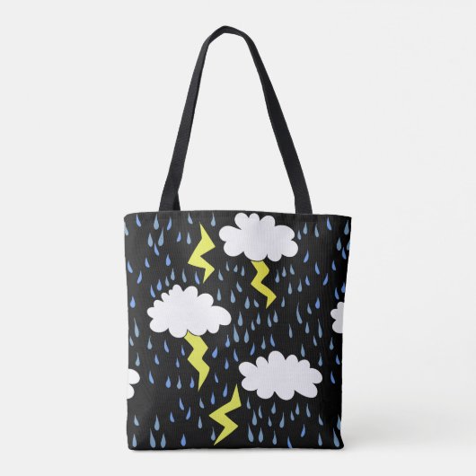 Gewitter Blitzschläge Tasche (Rückseite)
