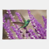 Gewitter des Glaubens fesselnde Violetohren Hummin Handtuch (Horizontal)