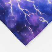 Gewitter-Galaxie-Muster Fleecedecke (Ecke)
