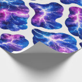 Gewitter-Galaxie-Muster Geschenkpapier (Ecke)