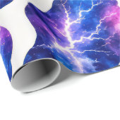 Gewitter-Galaxie-Muster Geschenkpapier (Rolleneckpunkt)